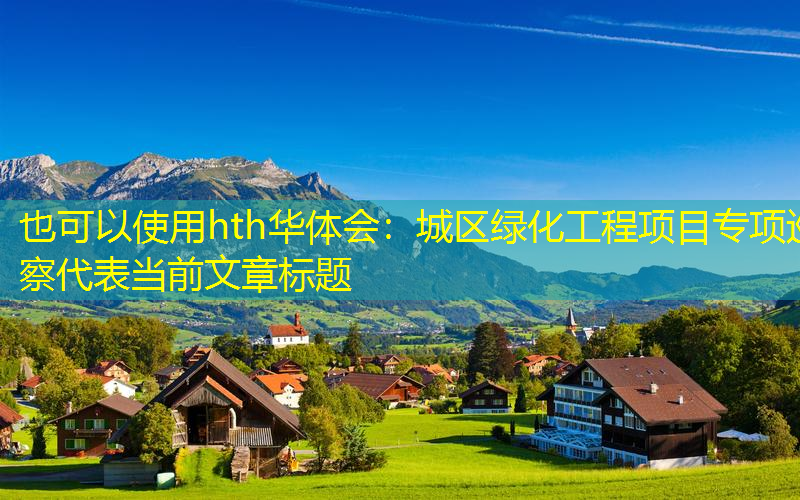 城区绿化工程项目专项巡察