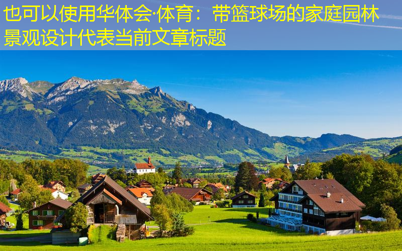 带篮球场的家庭园林景观设计